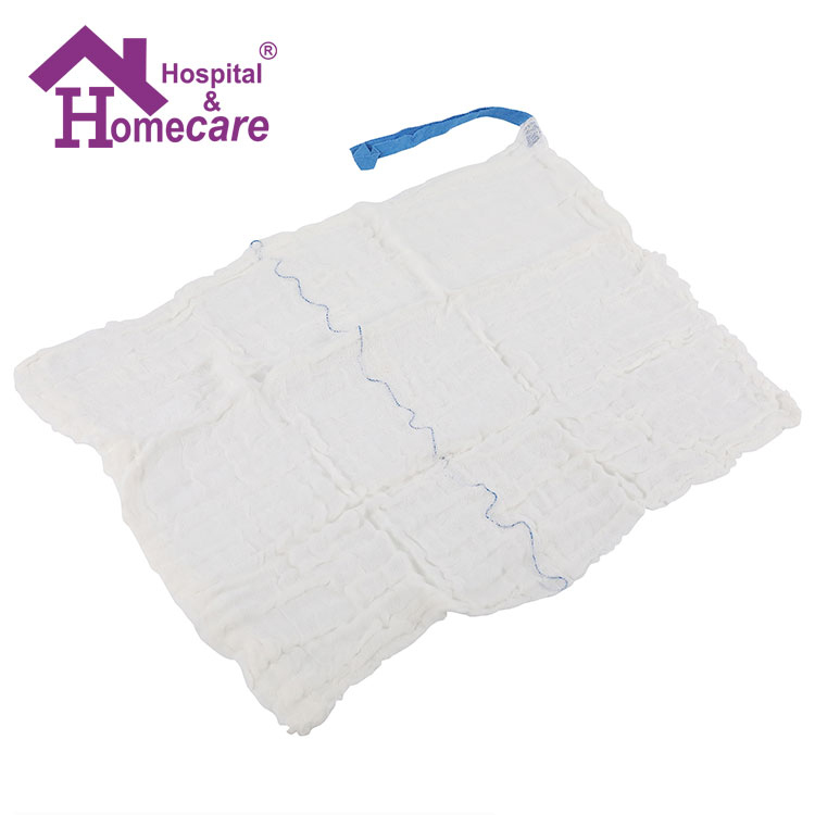 Sterile Gauze Lap Sponge with Washing with X-RAY Detectordiue Line